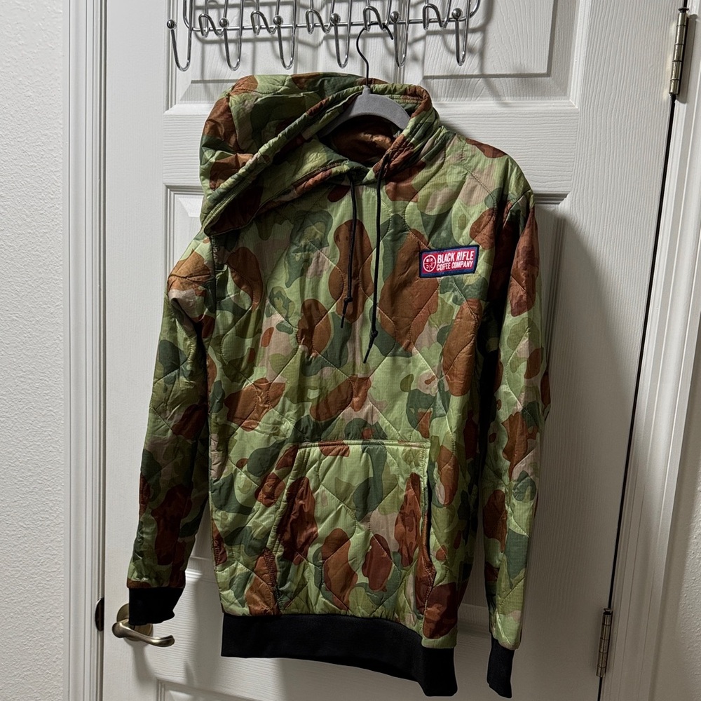 Black Rifle Coffee Co Hooded quilted Windbreaker